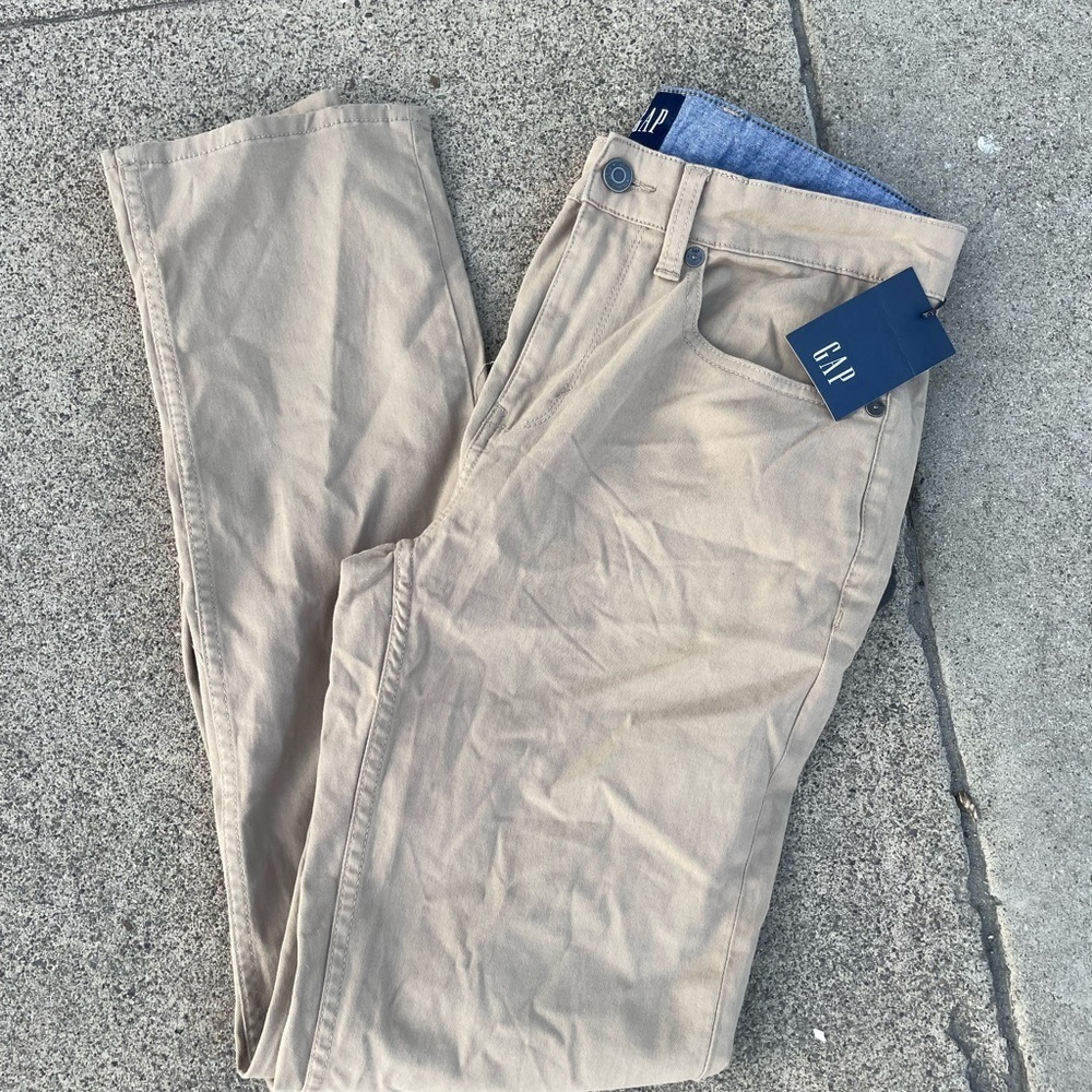 NWT Gap 5 pocket khaki pants 32 x 32 - Picture 4 of 6